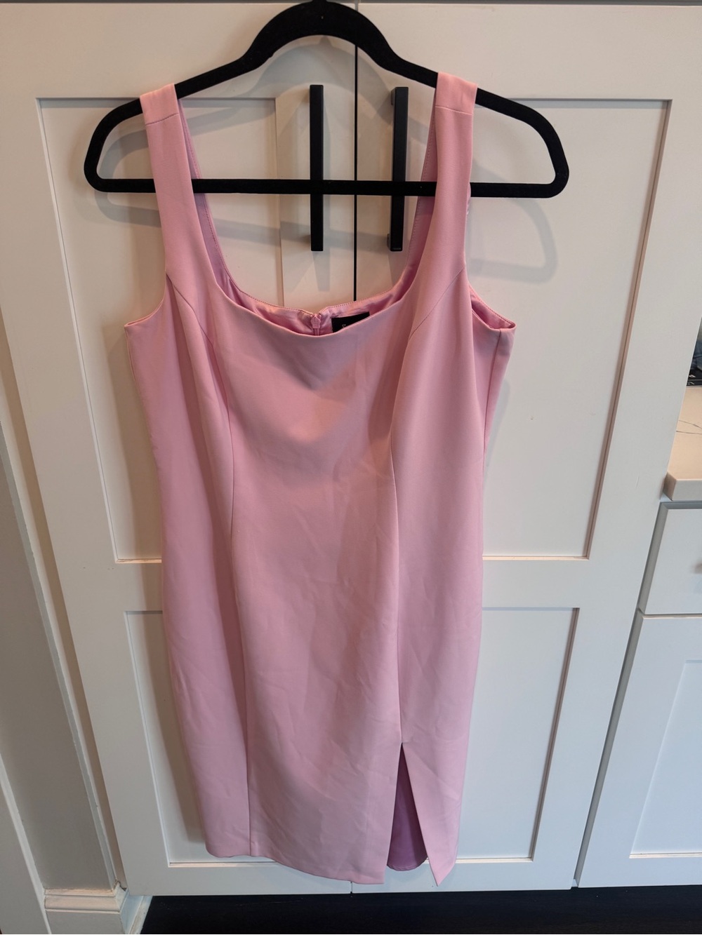 Bardot Pink Sleeveless Sheath Dress with Front Slit